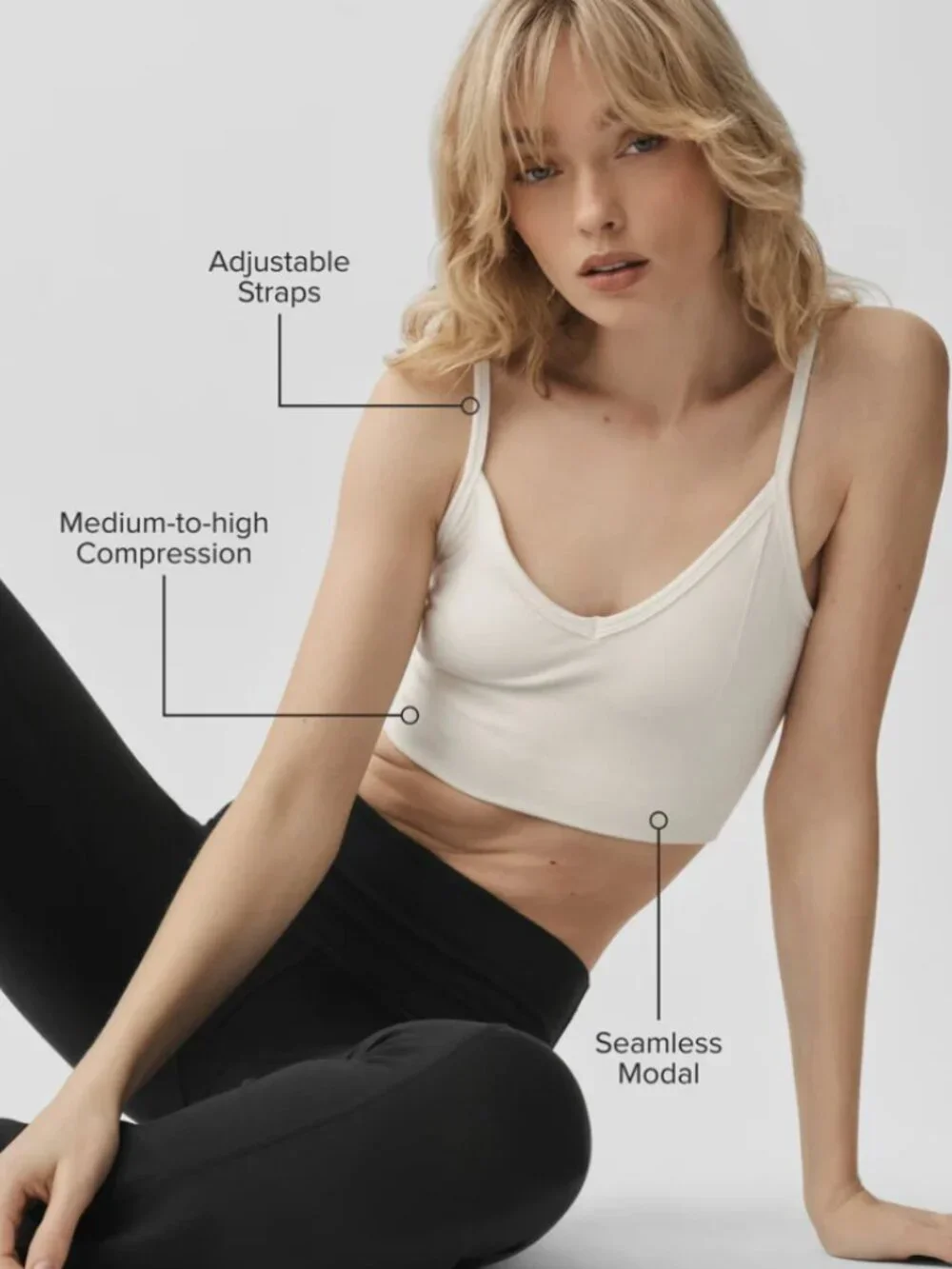 Alo Yoga Delight Sports Bra Bralette in Nectar Size Medium NWT